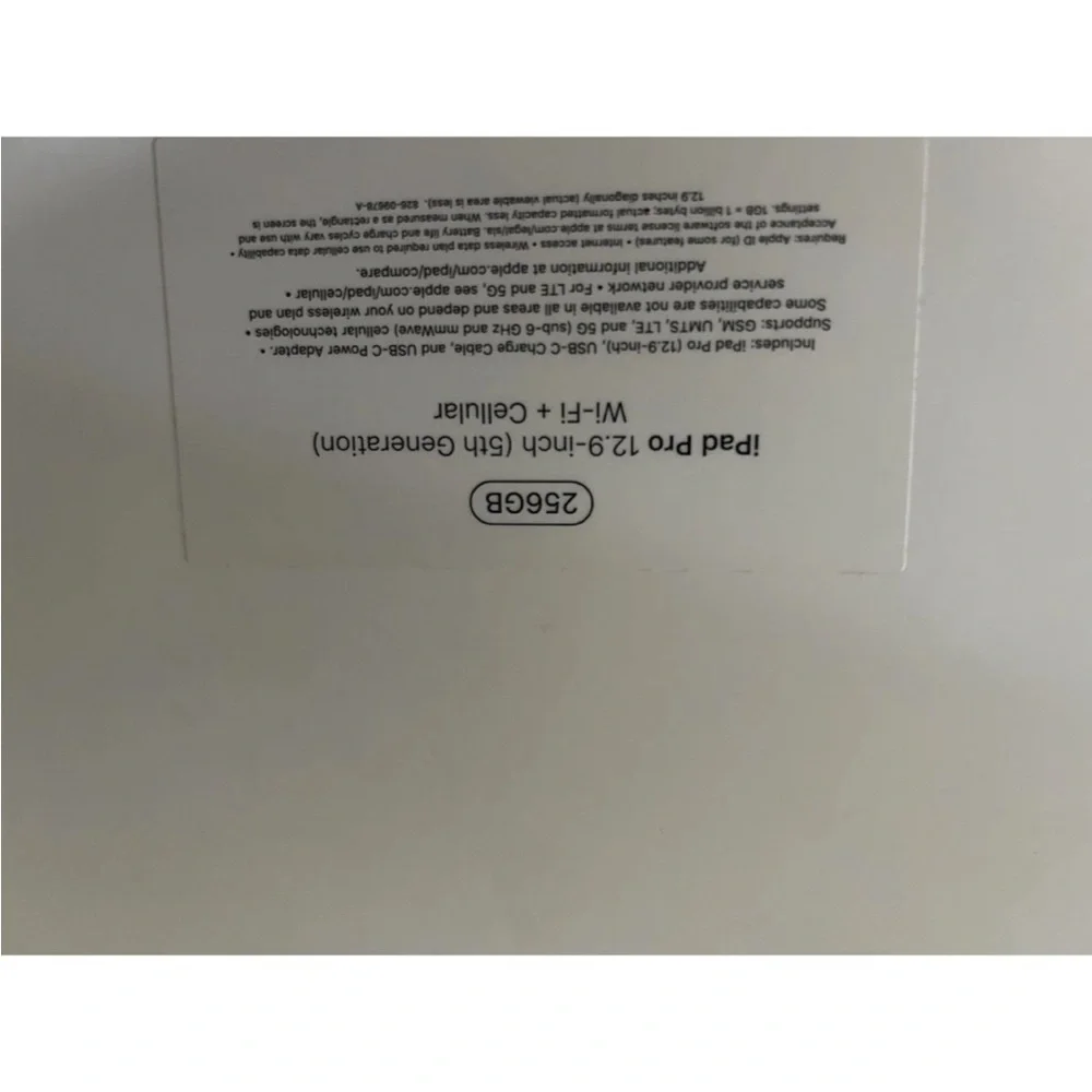 Apple iPad Pro 12.9 5th generation WiFi and cellular 256gb w/cases/ original box